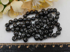 (СКИДКИ!!!) Бусина округлая 5,5-6,5мм магнитный Гематит (камни)(20шт)