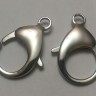 Купить Замочек карабин №073 большой 33*22*5,5мм цвет платины (Хирургическая сталь) с доставкой по России