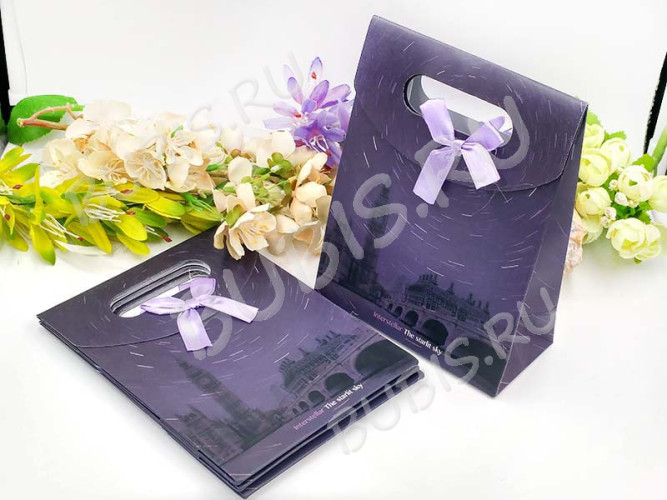 Сумочка подарочная 41 на липучке 16,5*12,5*6см (упаковка)