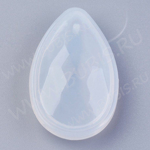 Молд 110 для эпоксидной смолы Кулон подвеска Капля 3D гранённая 37*22*12мм (силикон)