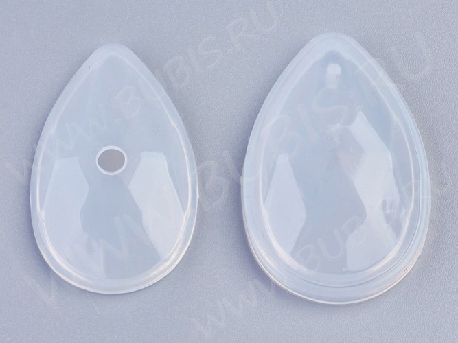 Молд 110 для эпоксидной смолы Кулон подвеска Капля 3D гранённая 37*22*12мм (силикон)