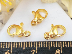 Замочек карабин №085 10*6,5*3,5мм золотистый (Хирургическая сталь)