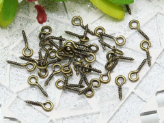 Штифт винтовой 07 толстый 10*4*1,1мм античная бронза (Iron) (100шт)