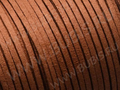 Замшевый шнур 05 плоский 5*1,5мм светло-коричневый (1м)