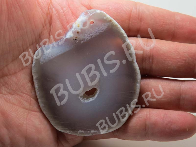 Кулон 1008 Срез Агата 68*57*5мм (камни)