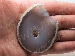 Кулон 1008 Срез Агата 68*57*5мм (камни)