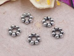 Рондели 088 шарики 5*5*1,5мм античное серебро (литьё) (10шт.)