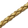 Шнур кожаный 23 кожзам плетёный круглый 3мм золотистый (1м) Купить Шнур кожаный 23 кожзам плетёный круглый 3мм золотистый (1м) с доставкой по России