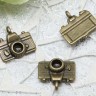 Купить (СКИДКИ!!!) Подвеска Фотоаппарат 05 3D 14,5*13*3,3мм античная бронза (литьё) (10шт.) с доставкой по России