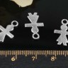Купить (СКИДКИ!!!) Подвеска Девочка 04 двусторонняя 17*10*1,25мм античное серебро (литьё) (10шт.) с доставкой по России