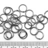 Купить (СКИДКИ!!!) Колечки обычные 7*0,7мм чёрный никель (Iron) (100шт.) с доставкой по России