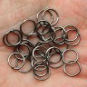 Купить (СКИДКИ!!!) Колечки обычные 7*0,7мм чёрный никель (Iron) (100шт.) с доставкой по России