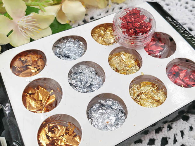 Наполнение для смолы и бутылочек 096 Комплект Потали МИКС цветов (декор)