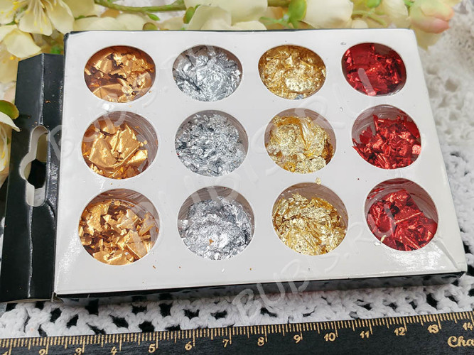 Наполнение для смолы и бутылочек 096 Комплект Потали МИКС цветов (декор)