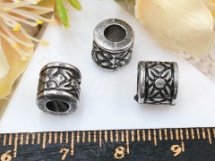 Бусина 209 акриловая 8*7,5мм античное серебро (АКРИЛ CCB) (10шт.)