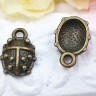 Подвеска Жук 03 14,5*10*4мм античная бронза (литьё) Купить Подвеска Жук 03 14,5*10*4мм античная бронза (литьё) с доставкой по России