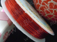 Проволока медная 08 толщина 0,8мм красная (Copper) (3м)
