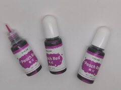 Краситель 01 Колер для смолы прозрачный Красный персиковый Peach Red (Transparent Colorant)(10мл)