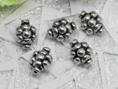 (СКИДКИ!!!) Бусина 078 пупырчатая  9*7*5,5мм античное серебро (литьё) (10шт.)