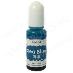 Краситель 01 Колер для смолы прозрачный Морской Синий Sea Blue (Transparent Colorant)(10мл)