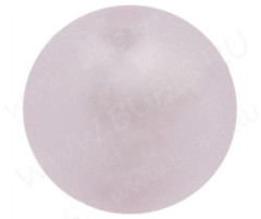 172 Бусина округлая  матовая с серебром внутри 12мм св.розовая (венецианское стекло)