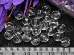 Бусина Округлая 50 Шар 8мм прозрачный (акрил) (10шт.)