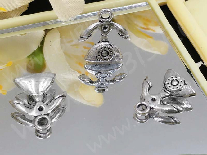 Подвеска Телефон 03 3D аппарат ретро 13,5*12*3,5мм античное серебро (литьё)