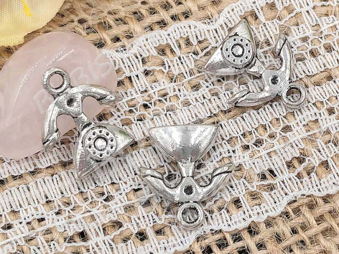 Подвеска Телефон 03 3D аппарат ретро 13,5*12*3,5мм античное серебро (литьё)