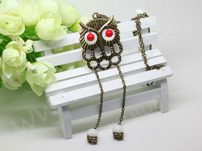 Держатель кулона 019 Скоба овальная 11*4,3*4,2мм античная бронза (Brass) (10шт.)