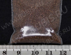 Декоративный цветной песок 02 0,2-0,9мм коричневый (кварцевый песок) (20гр)