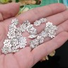 Декоративный элемент 066 Цветочек 10*10*0,4мм серебристый (Iron) (10шт.) Купить Декоративный элемент 066 Цветочек 10*10*0,4мм серебристый (Iron) (10шт.) с доставкой по России