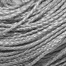 Купить Шнур кожаный 23 кожзам плетёный круглый 3мм серебристый (1м) с доставкой по России