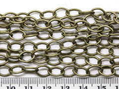 Цепочка I080 ДЛЯ БРАСЛЕТОВ звено 9,5*7мм античная бронза (Iron) (50см)