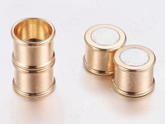 Магнитный замочек №53 для вклеивания 10мм 20*12*12мм светое золото (Brass)