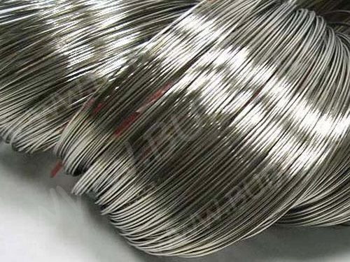 Мемори проволока - пружина - основа для браслета 60*0,8мм цвет платины (10 витков)