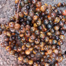 Бусина округлая 12мм МИКС Тигрово-Соколиный глаз (камни) (НИТЬ) Купить Бусина округлая 12мм МИКС Тигрово-Соколиный глаз (камни) (НИТЬ) с доставкой по России