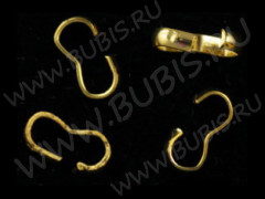 Зажимы №16 коннекторы 8*4*2мм золотистые (Iron) (10шт.)