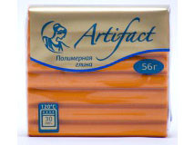 Полимерная глина Артефакт 222 оранжевый с блестками 56г.