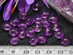 Бусина Округлая 50 Шар 8мм сиреневый прозрачный (акрил) (10шт.)