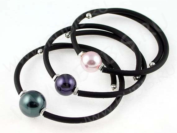 Полиуретановый шнур 05 3мм ПОЛЫЙ (1мм) чёрный глянцевый (1м)