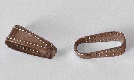 Держатель кулона 019 Скоба овальная 11*4,3*4,2мм античная медь (Brass) (20шт)