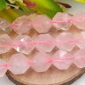 Бусина каменная Многогранник 09 10*9*9мм Розовый кварц натуральный (камни) Купить Бусина каменная Многогранник 09 10*9*9мм Розовый кварц натуральный (камни) с доставкой по России