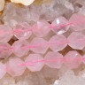 Бусина каменная Многогранник 09 10*9*9мм Розовый кварц натуральный (камни) Купить Бусина каменная Многогранник 09 10*9*9мм Розовый кварц натуральный (камни) с доставкой по России