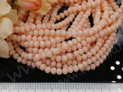 Бусина кристалл гранёный абакус 4,3*4*3,5мм св.кремовый непрозрачный (имитация Сваровски) (20шт.)