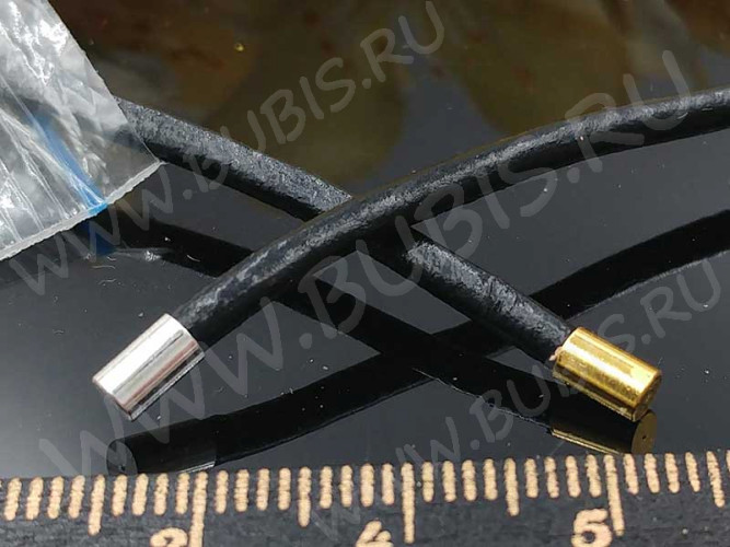 Концевик 104 без петельки для шнура до 2,4мм 5*3*3мм золотистый (Brass) (10шт)