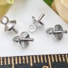Держатель кулона 073 шапочка со штырьком 7*5*5мм цвет платины (Brass) (10шт) Купить Держатель кулона 073 шапочка со штырьком 7*5*5мм цвет платины (Brass) (10шт) с доставкой по России