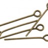 Купить Штифт с петлёй 70*0,7мм античная бронза (Brass) (10шт.) с доставкой по России