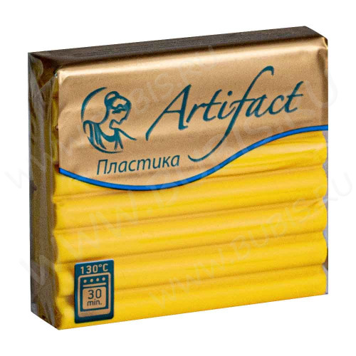 Полимерная глина Артефакт 1312 Спелый банан классический 56г.