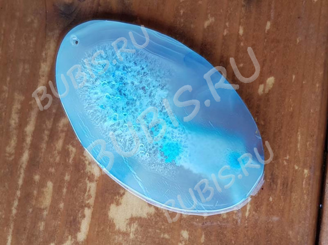 Кулон 1120 Срез Агата 76*47*4мм (камни)