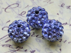 (СКИДКИ!!!) Бусина Шамбала 05 10мм голубая (керамика и стекло) (5ШТ.)